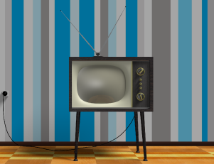 Visuel d'une télévision ancienne Visuel d'une télévision ancienne