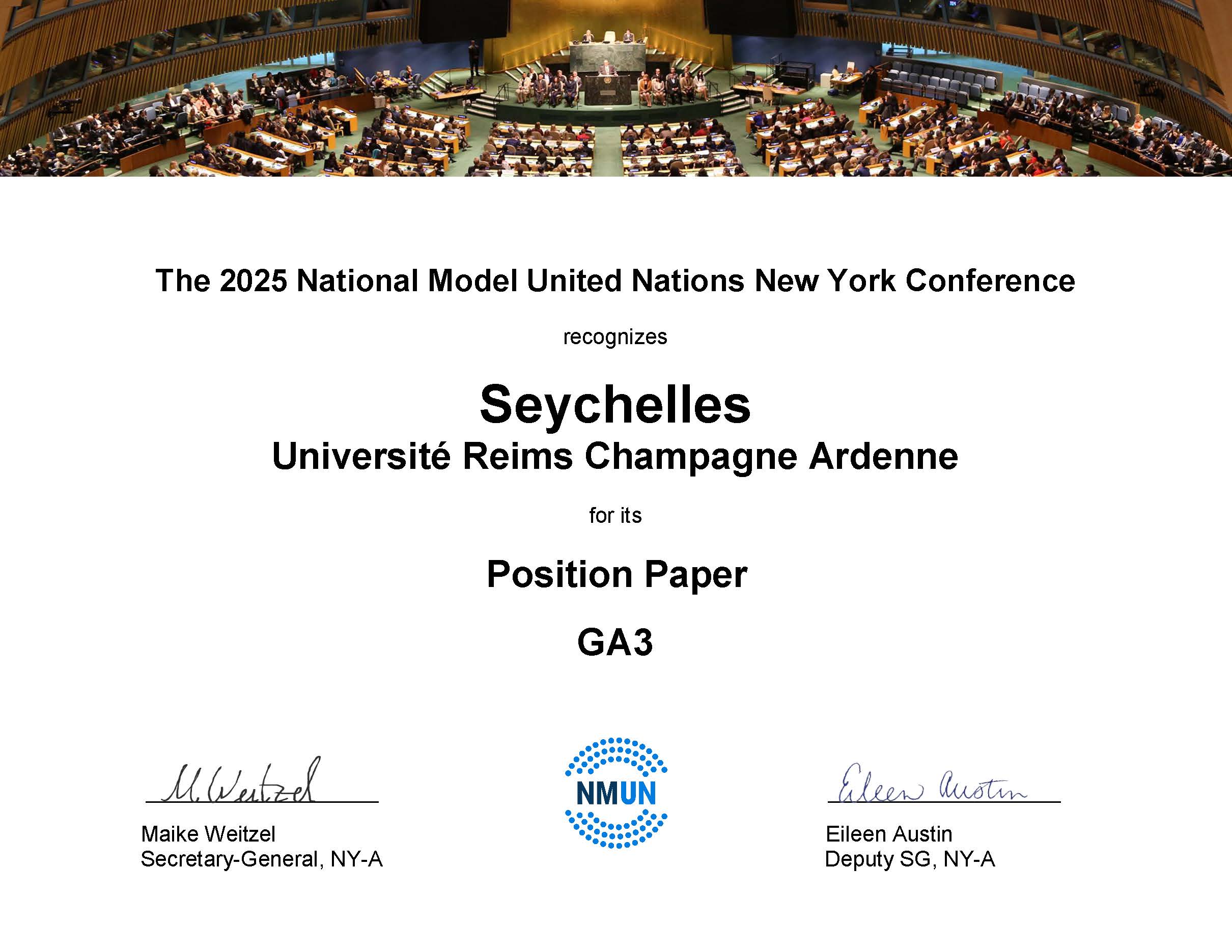 AURNMUN at the National Model United Nations in New York